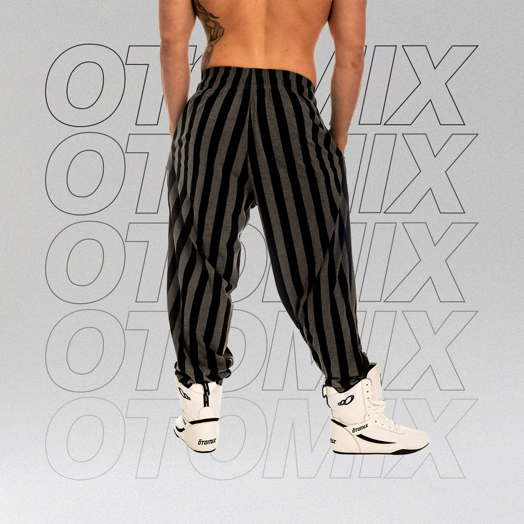 CharcoalStripeBaggyPantsWITHHI
