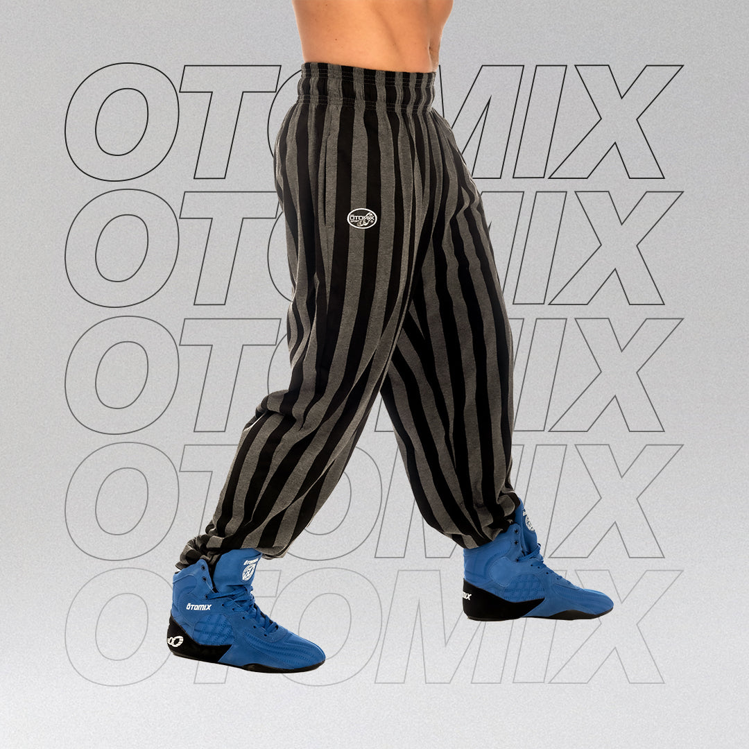 CharcoalStripeBaggyPantsWITHST
