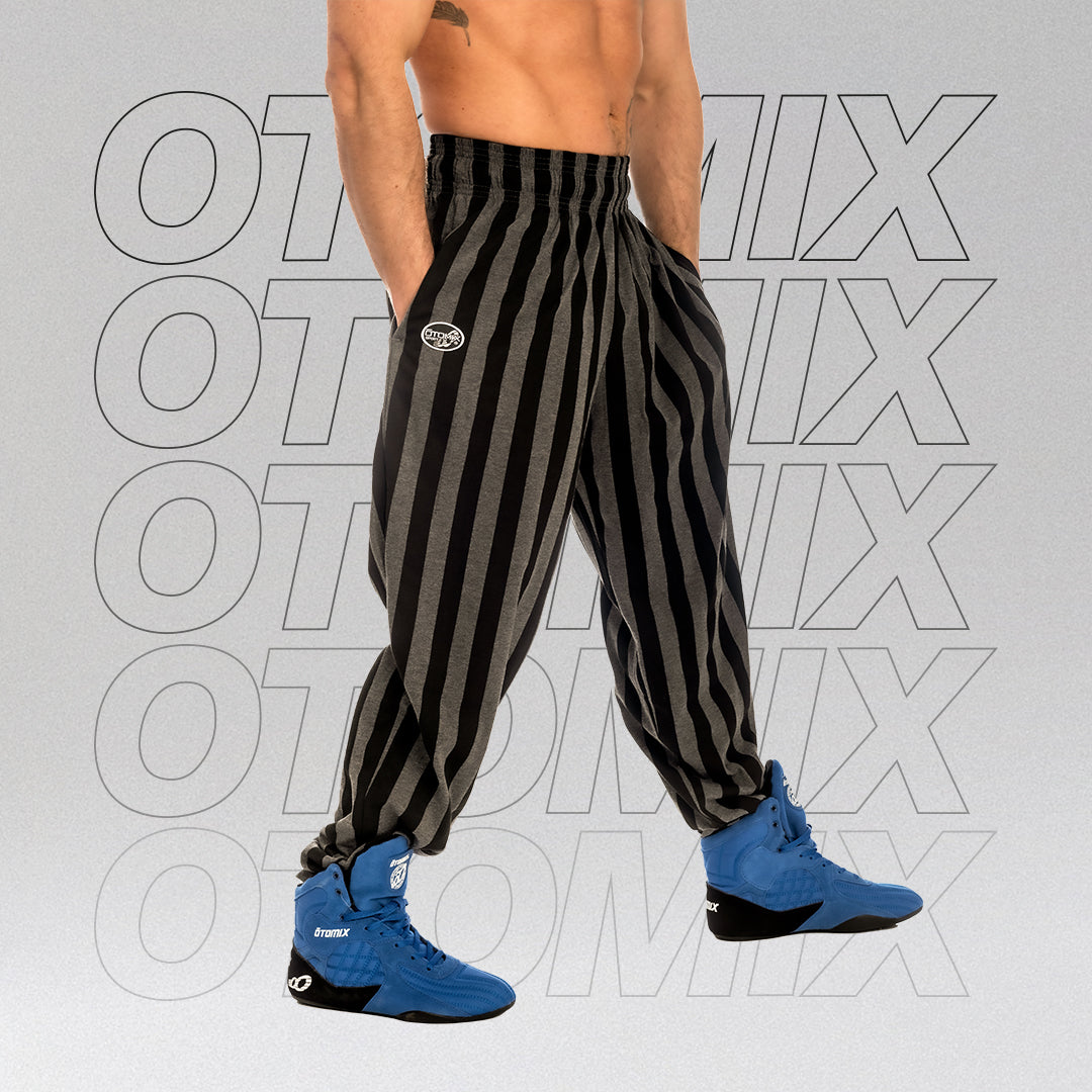 CharcoalStripeBaggyPantsWITHST